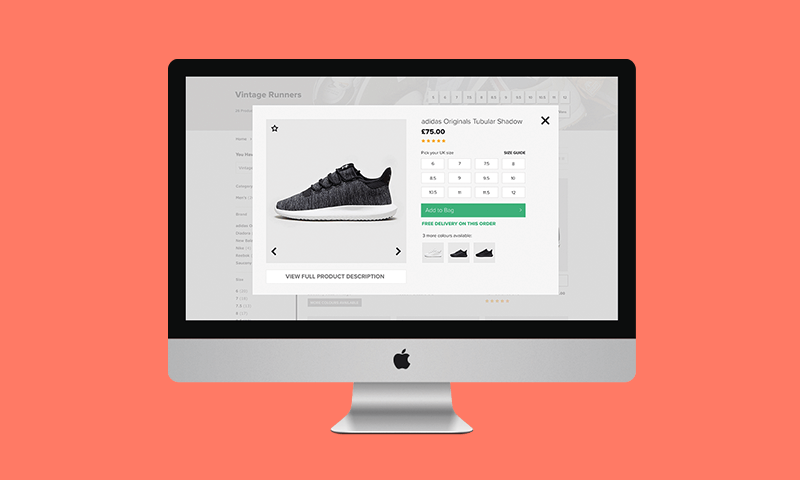 size? Product Pages